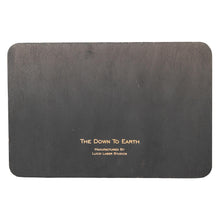 Load image into Gallery viewer, Crow &amp; Crystal Mini Spirit Board on a white background back side - Down to Earth
