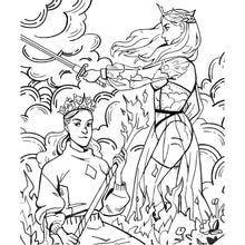 Load image into Gallery viewer, Modern Witch Tarot Coloring Book Coloring Page - Down To Earth
