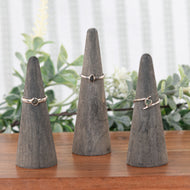 Moldavite Ring Group Photo on a style background - Down To Earth