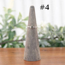Load image into Gallery viewer, Moldavite Ring #4 on a style background - Down To Earth
