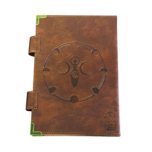 Load image into Gallery viewer, Moon Cycle Leather Journal Back - Down To Earth
