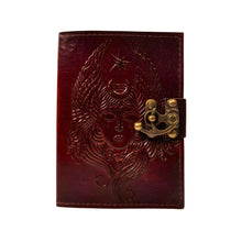 Load image into Gallery viewer, Moon Goddess Leather Journal Front - Down To Earth
