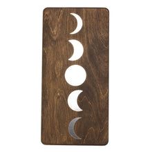 Load image into Gallery viewer, Moon Phase Wall Plaque w/Silver front with white background - Down To Earth
