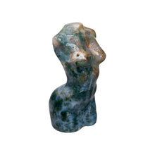 Load image into Gallery viewer, Moss Agate Crystal Goddess Torso - Down To Earth
