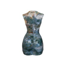 Load image into Gallery viewer, Moss Agate Crystal Goddess Torso Back - Down To Earth
