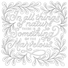 Load image into Gallery viewer, Nature&#39;s Wisdom: Coloring Our Beautiful World Coloring Page with Quote - Down To Earth
