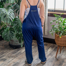 Load image into Gallery viewer, Spaghetti Strap Jumpsuit with Pockets back angle styled photo - Down to Earth 
