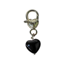 Load image into Gallery viewer, Black Obsidian Crystal Heart Pet Pendant - Down To Earth
