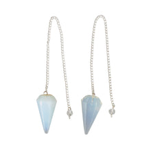 Load image into Gallery viewer, Opalite Pendulum on a white background - Down to Earth
