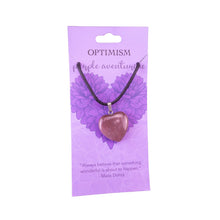 Load image into Gallery viewer, Optimism Heart Crystal Pendant - Down To Earth
