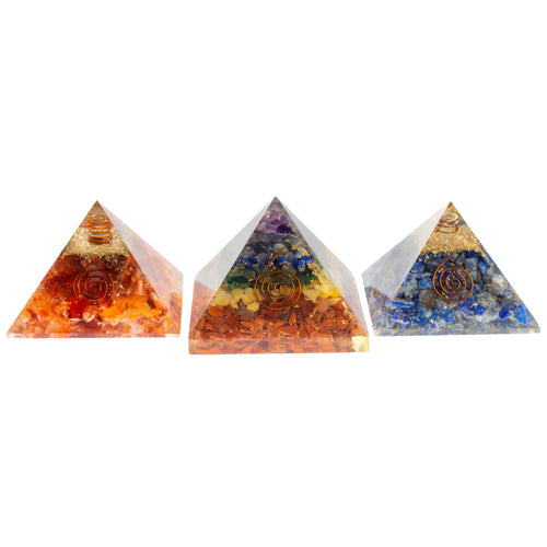Orgone Crystal Chip Pyramids - Down To Earth