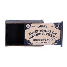 Load image into Gallery viewer, Ouija Board Wooden Box front facing with box open on a white background- Down To Earth
