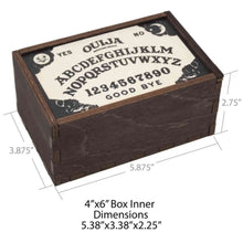 Load image into Gallery viewer, Ouija Board Wooden Box Dimensions - Down To Earth
