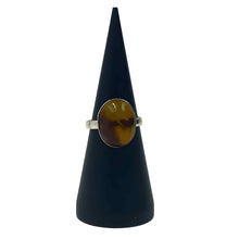 Load image into Gallery viewer, Oval Amber Crystal Ring - Down To Earth
