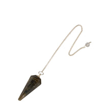 Load image into Gallery viewer, Labradorite Faceted Pendulum - Down To Earth
