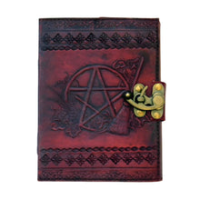 Load image into Gallery viewer, Pentagram Leather Journal Front - Down To Earth
