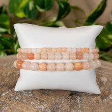 Load image into Gallery viewer, Pink Aventurine Crystal Energy Bracelets 4mm, 6mm and 8mm - Down To Earth
