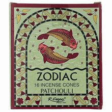 Load image into Gallery viewer, Pisces Patchouli Zodiac Incense Cones - Down To Earth
