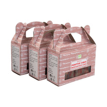 Load image into Gallery viewer, &quot;Angled view of a three packages of Positive Vibes Satya Backflow Dhoop Cones on a white background,&quot; - Down to Earth.
