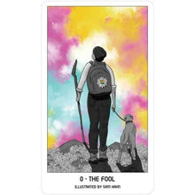 Load image into Gallery viewer, Pride Tarot Deck The Fool Card - Down To Earth
