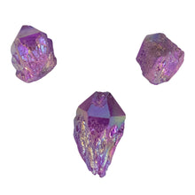 Load image into Gallery viewer, Purple Aura Quartz Point on a white background - Down To Earth
