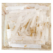 Load image into Gallery viewer, Orgonite Crystal Pyramid Selenite bottom side  - Down to Earth
