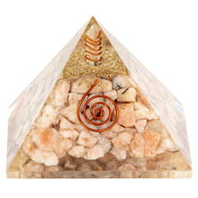 Load image into Gallery viewer, Orgonite Crystal Pyramid Sunstone - Down to Earth
