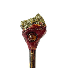 Load image into Gallery viewer, Pyrite Crystal Hair Stick - Down To Earth
