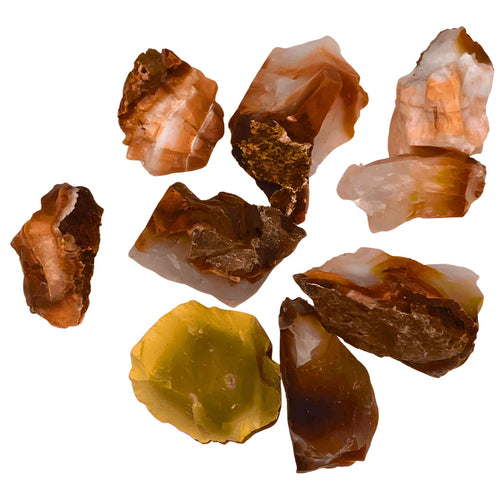 Raw Carnelian Crystals - Down To Earth