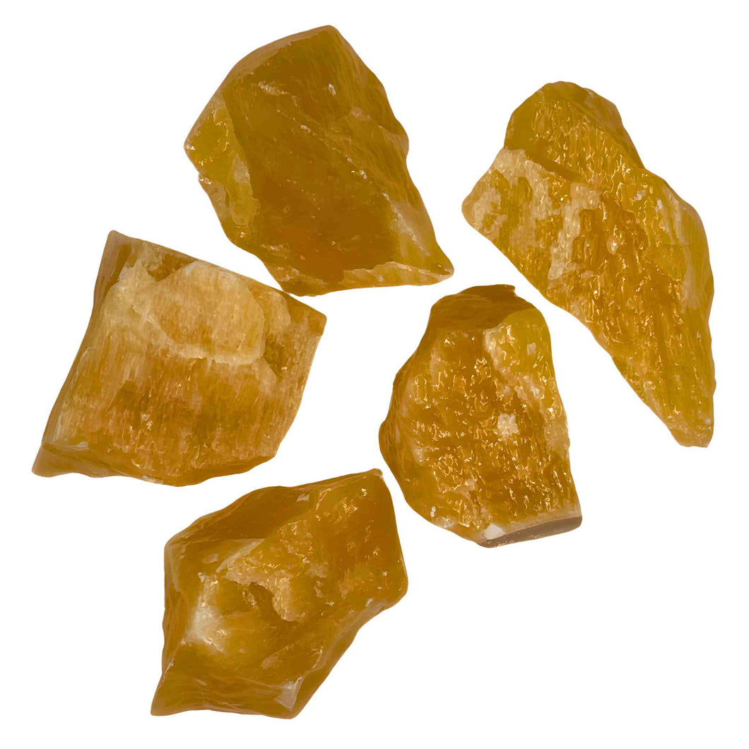 Raw Orange Calcite Crystals - Down To Earth