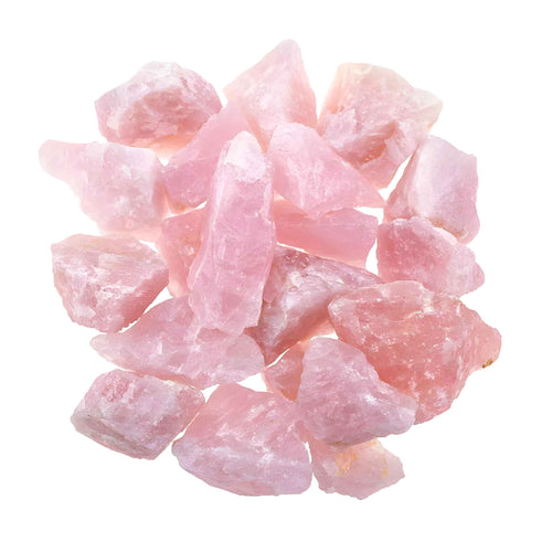 Raw Rose Quartz Crystals - Down To Earth