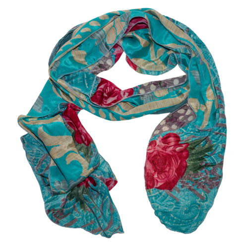 Recycled Sari Scarf - Down To Earth