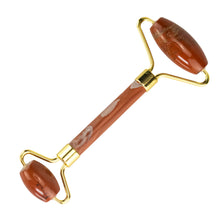 Load image into Gallery viewer, Red Jasper Crystal Facial Roller on a white background - Down To Earth
