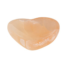Load image into Gallery viewer, Red Selenite Heart Bowl on a white background - Down to Earth

