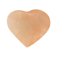 Load image into Gallery viewer, Red Selenite Heart Bowl on a white background - Down to Earth
