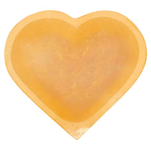 Load image into Gallery viewer, Red Selenite Heart Shaped Bowl Top View - Down To Earth
