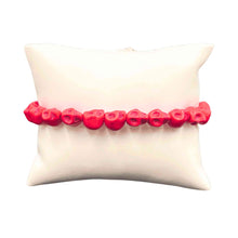 Load image into Gallery viewer, Red Skull Bead Stretch Bracelet - Down To Earth
