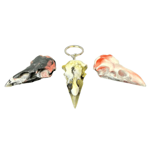 Handmade Marbled Resin Crows - Down To Earth
