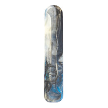 Load image into Gallery viewer, Resin Incense Burner Blue front facing on a white background - Down To Earth
