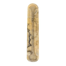 Load image into Gallery viewer, Resin Incense Burner Gold front facing on a white background - Down To Earth
