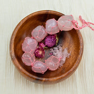Rose Quartz Car Mobile in a Bowl - Down To Earth