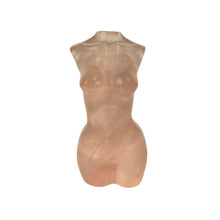 Load image into Gallery viewer, Rose Quartz Goddess Crystal Torso Front - Down To Earth
