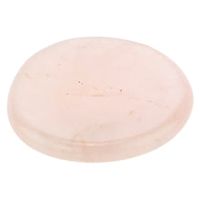 Load image into Gallery viewer, Rose Quartz Palm Stones on a white background low angle - Down to Earth 

