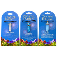 Rose Quartz, Turquoise & Opalite Crystal Energy Pendants - Down To Earth