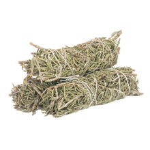 Load image into Gallery viewer, Rosemary Smudge Stick group photo stacked displayed on a white background - Down To Earth
