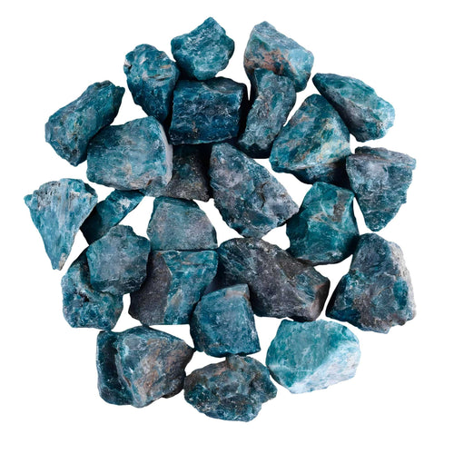 Rough Blue Apatite Crystals - Down To Earth