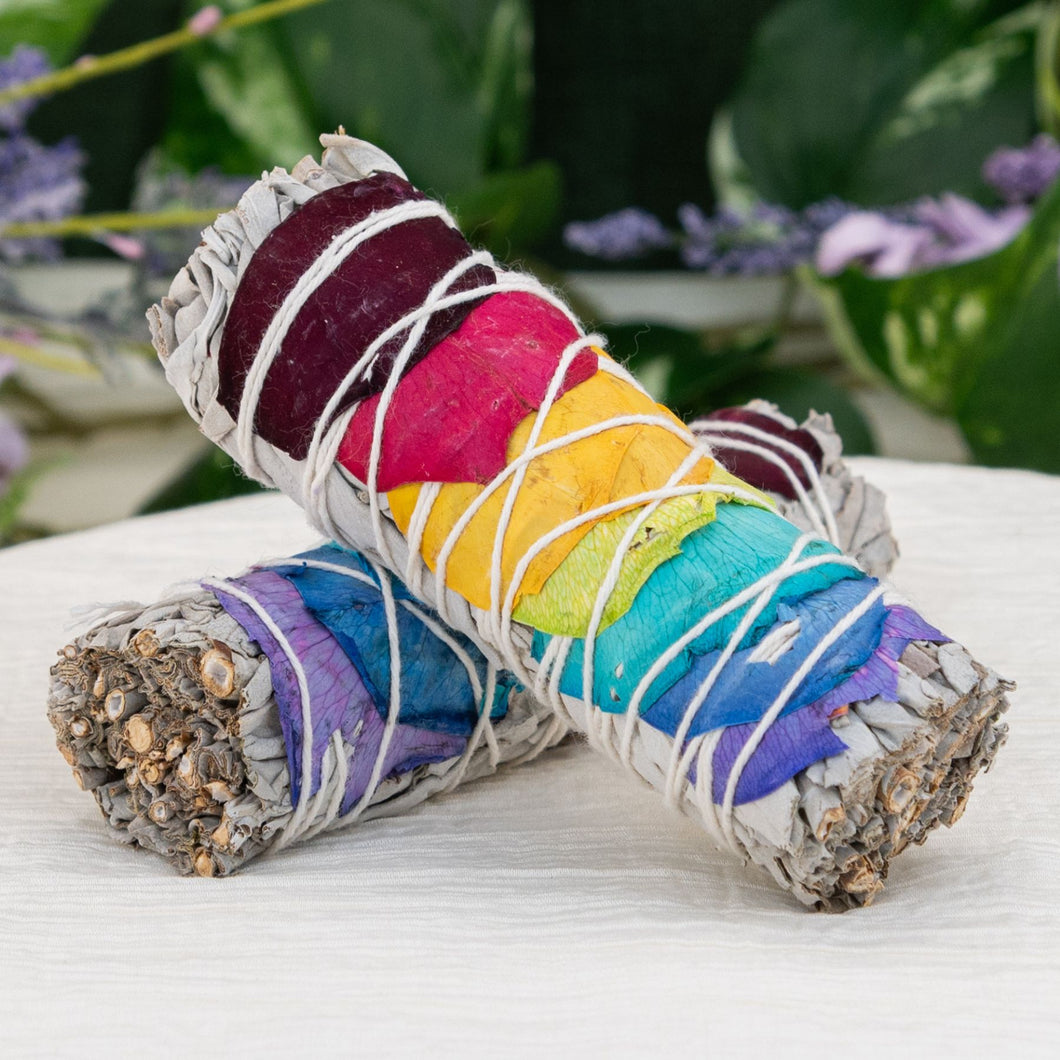 Chakra White Sage Smudge Stick - Down To Earth