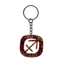 Load image into Gallery viewer, Sagittarius Zodiac Resin Keychain - Down To Earth
