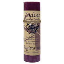 Load image into Gallery viewer, Sagittarius Zodiac Pillar Candle - Down To Earth
