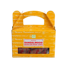 Load image into Gallery viewer, &quot;Single package of Satya Sandalwood Backflow Dhoop Cones on a white background,&quot; - Down to Earth.
